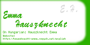 emma hauszknecht business card